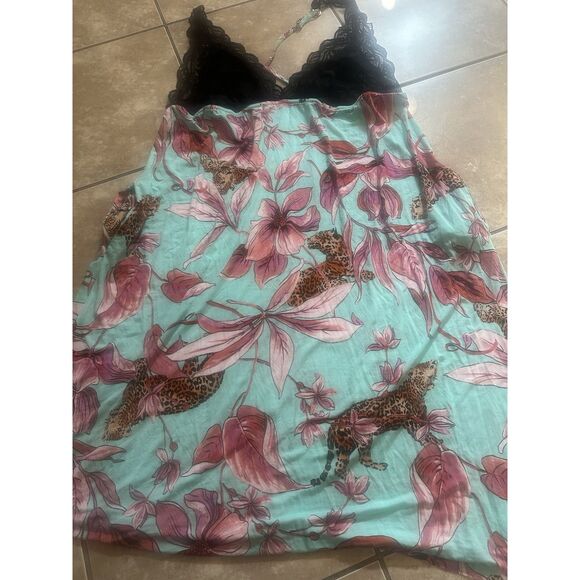 Sofia Vergara 2X Soft Leopard Print Cami Slip Dress Gown - Picture 2 of 7